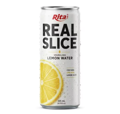 Sparkling Water With A Real Lemon Slice