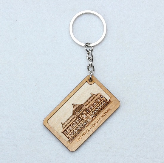 Veneer keychain