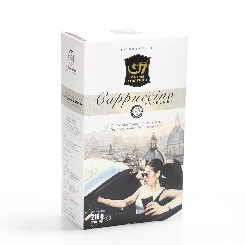 G7 Cappuccino Hazelnut instant coffee