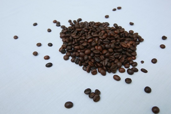 Roasted Robusta coffee beans