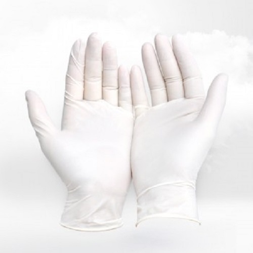 Chemical resistant rubber gloves