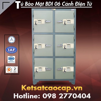 6-Compartment Digital Lock Security Cabinet BDI