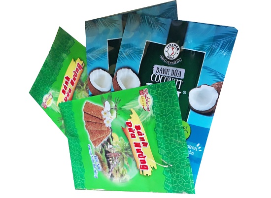 Coconut crackers packaging