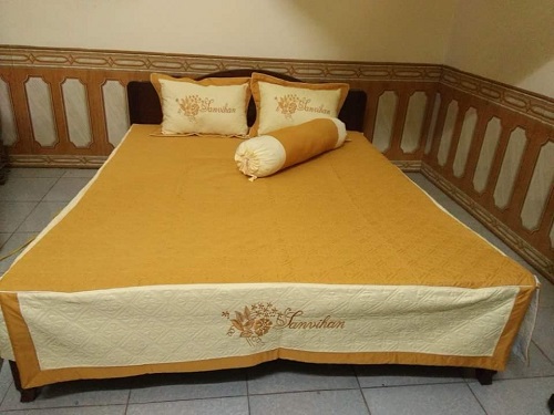 Satin cotton bedding set
