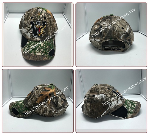 IMG-005 6-Piece Camouflage Rip Torn Hat