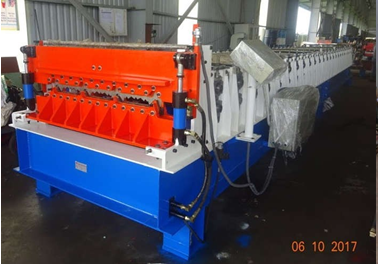 Stop cut roof profiles roll forming machine