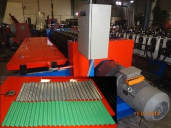 Corrugated sheets barrel corrugator machine