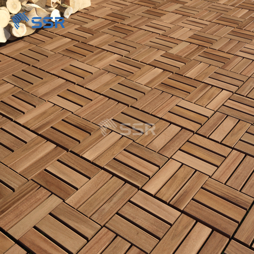 Interlocking Acacia Decking Tile