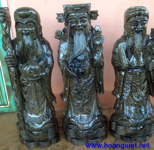 Happiness, wealth and longevity statues