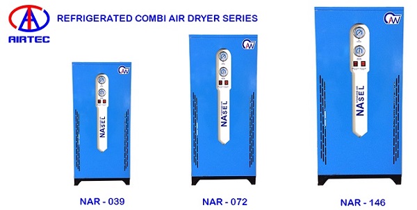 Refrigerated combi air dryer