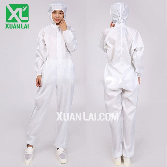 White anti-static jumpsuit