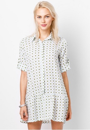 Polka Dot Shirt Dress