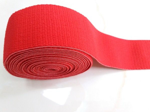 Red cotton elastic strap