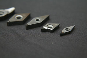 PCD Attached Lathe Pieces