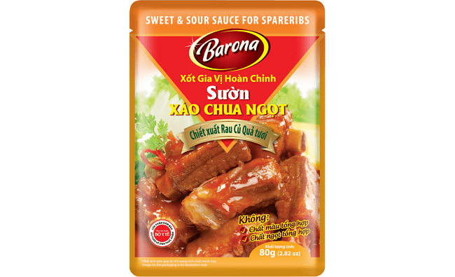 Barona complete seasoning for sweet and sour ribs