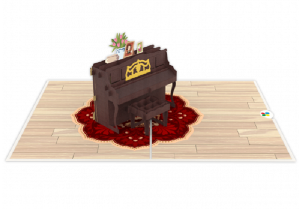 Piano pop up card