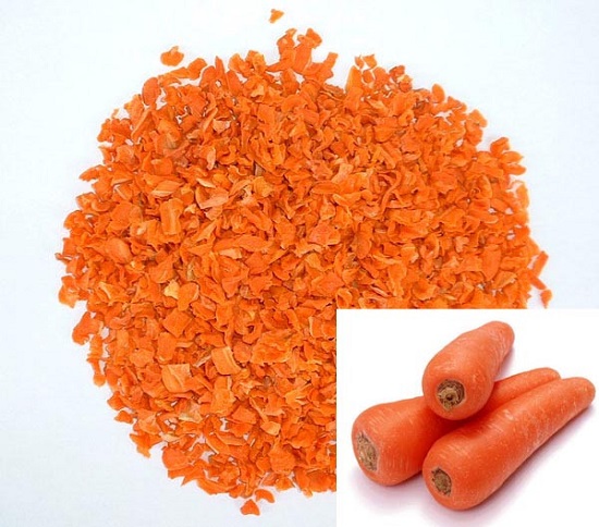 Dried carrot