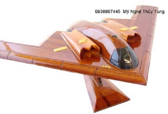 Wooden aircraft model