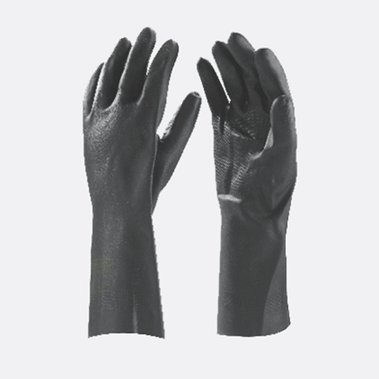 Neoprene chemical resistant gloves