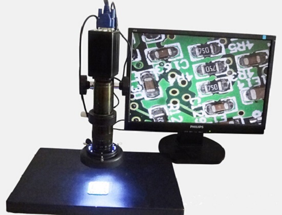 LCD connected microscope