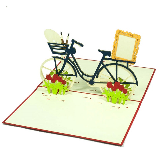 Artist Bike pop-up card