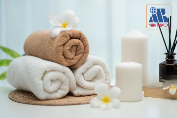 Luxurious spa towels