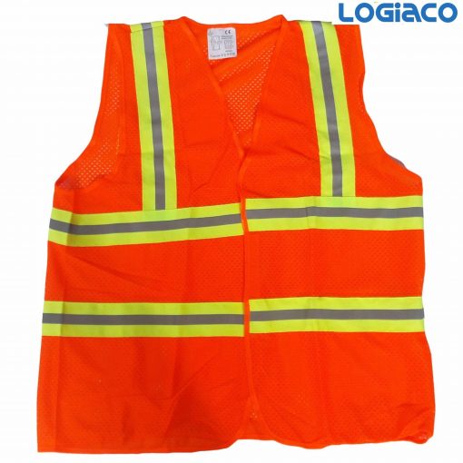 APQ8C-PQLG02 Orange Reflective Workwear With Silver Strip