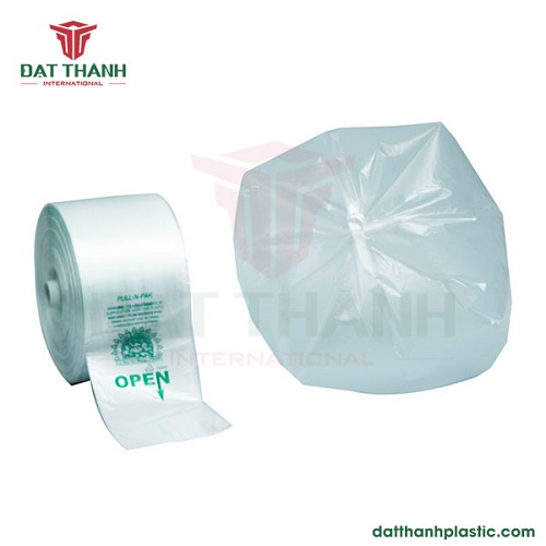 HDPE clear star seal bag on roll