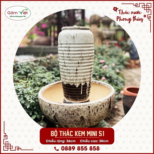 Mini Feng Shui ceramic waterfall