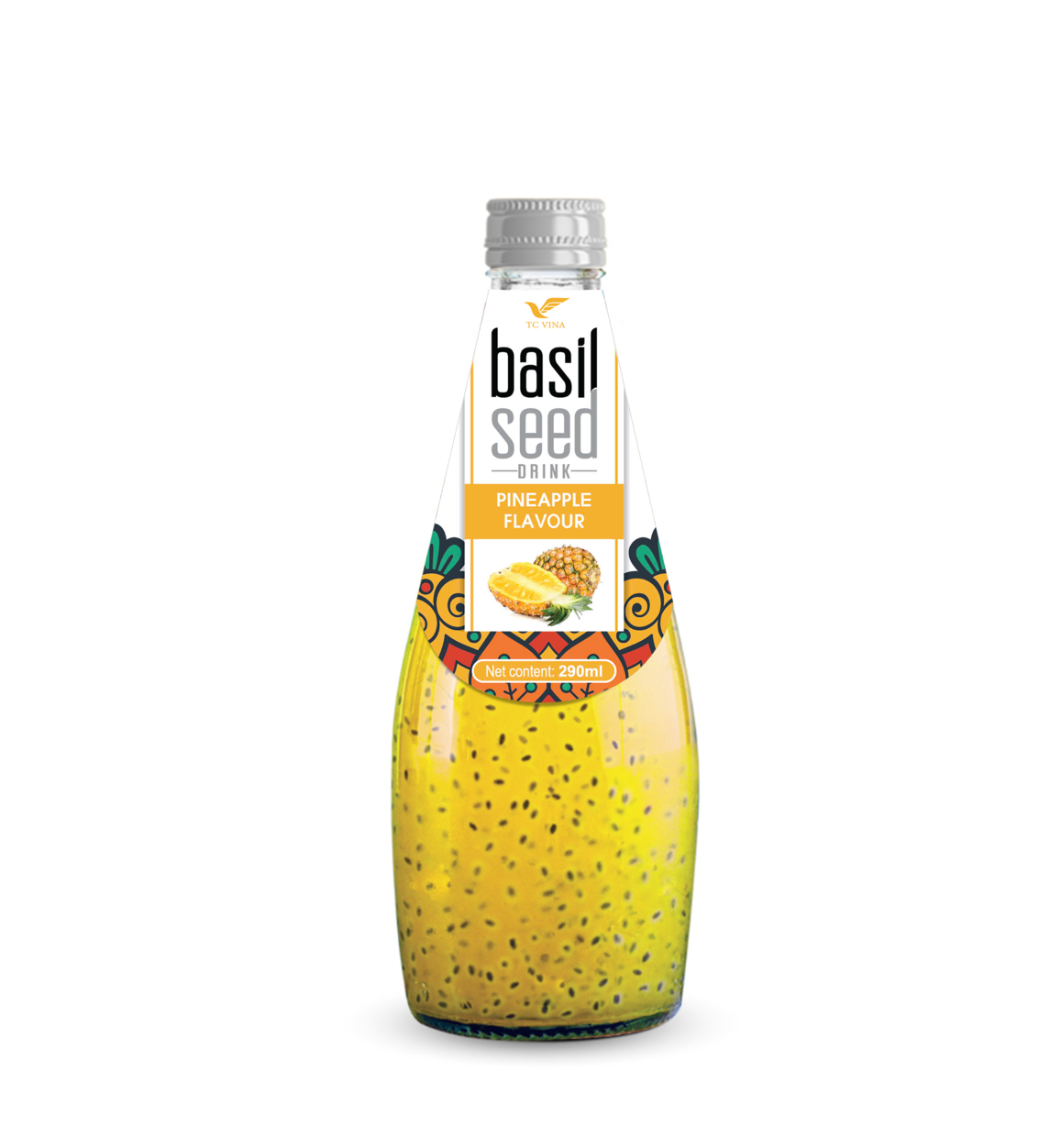 290ml TCVN Basil Seeds Drink With Pineapple Juice