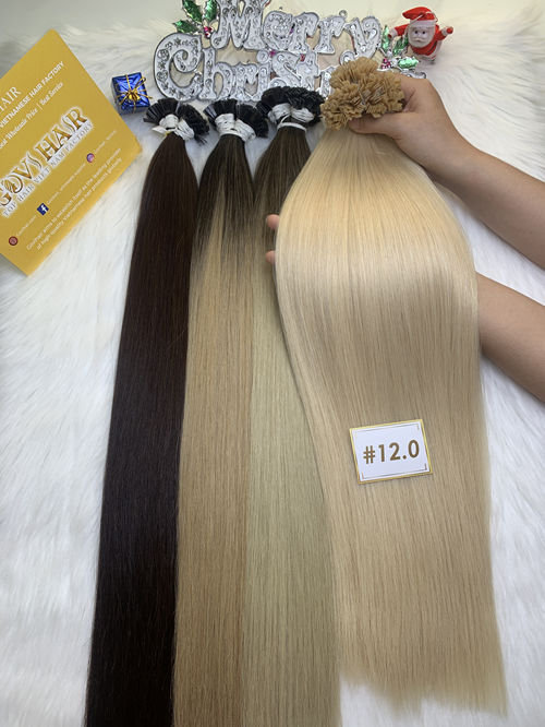 Flat Tip Hair Extensions 12 Color