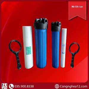 Complete Filter Housing Set - Slim Housing, Wide Blue Housing