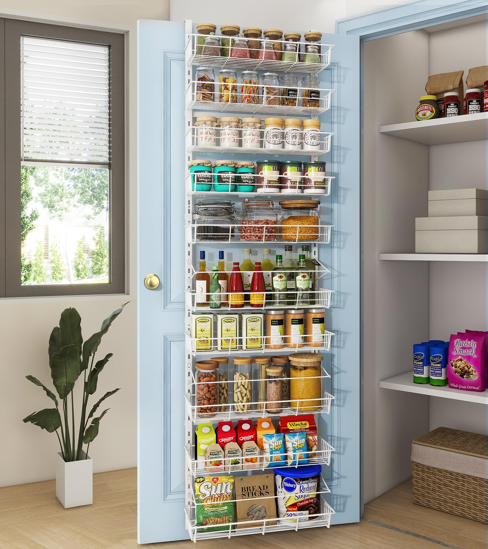 10-Tier Over Door Pantry Organizer KS11098