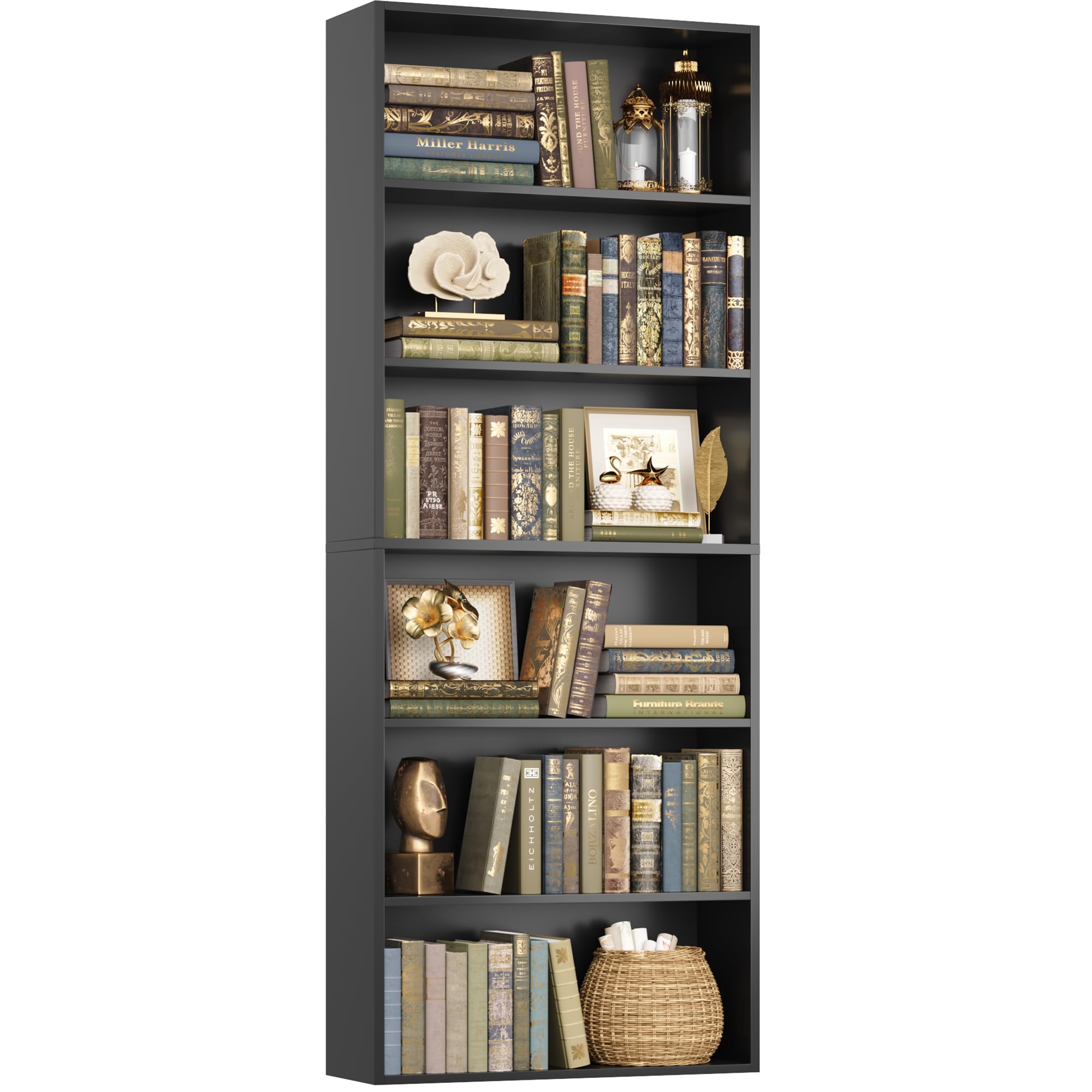 6-Tier Freestanding Open Bookcase HB31031