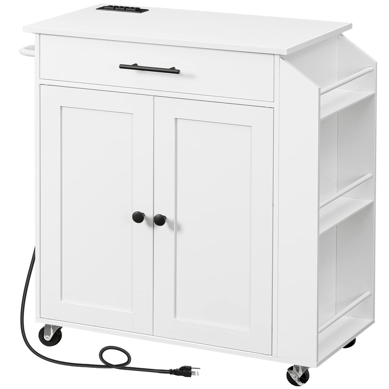 Wooden Kitchen Island with Power Outlet HM11039