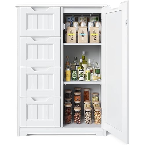 Small Pantry Cabinet with 4 Drawers HP11056