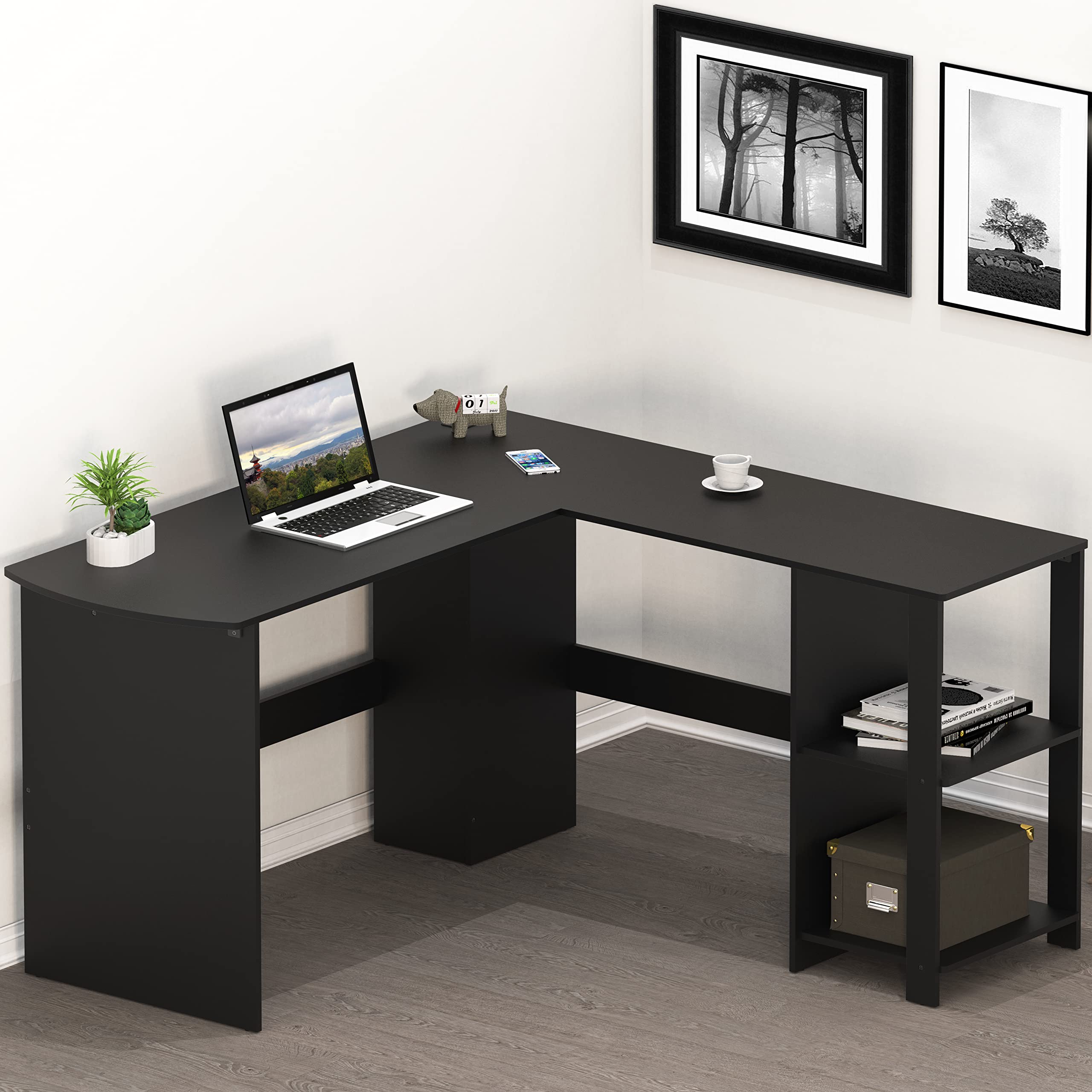 L-Shaped Wood Corner Office Desk HH41035