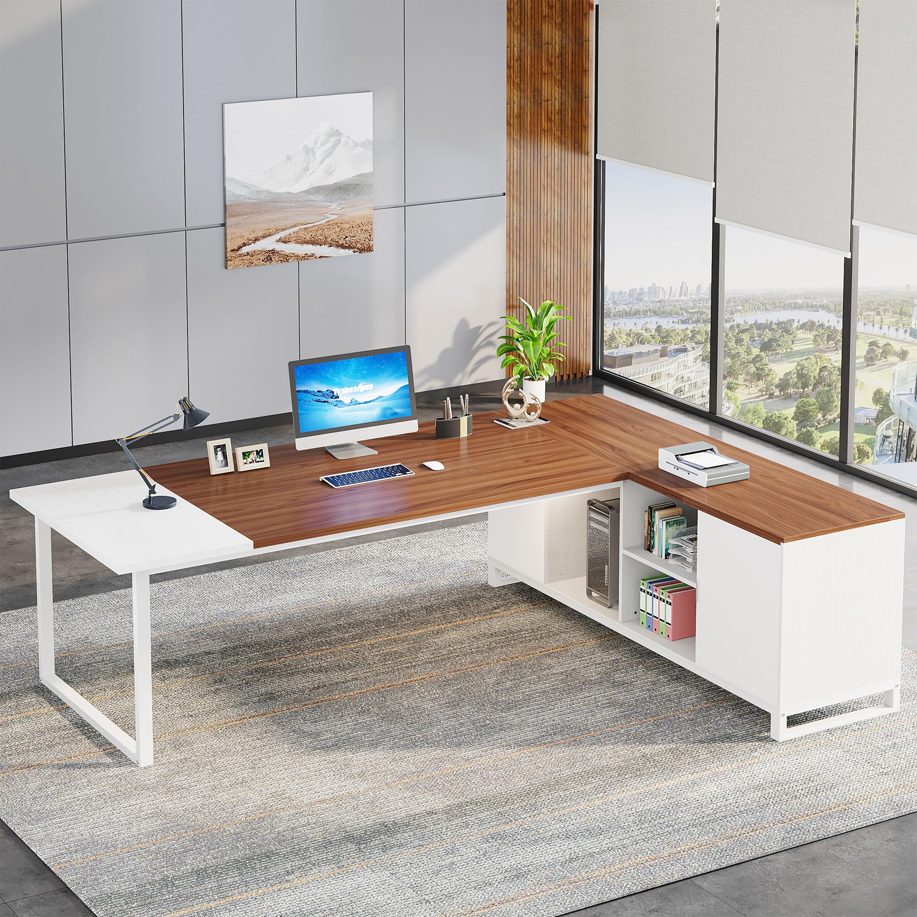 L-Shaped Executive Desk HH41065