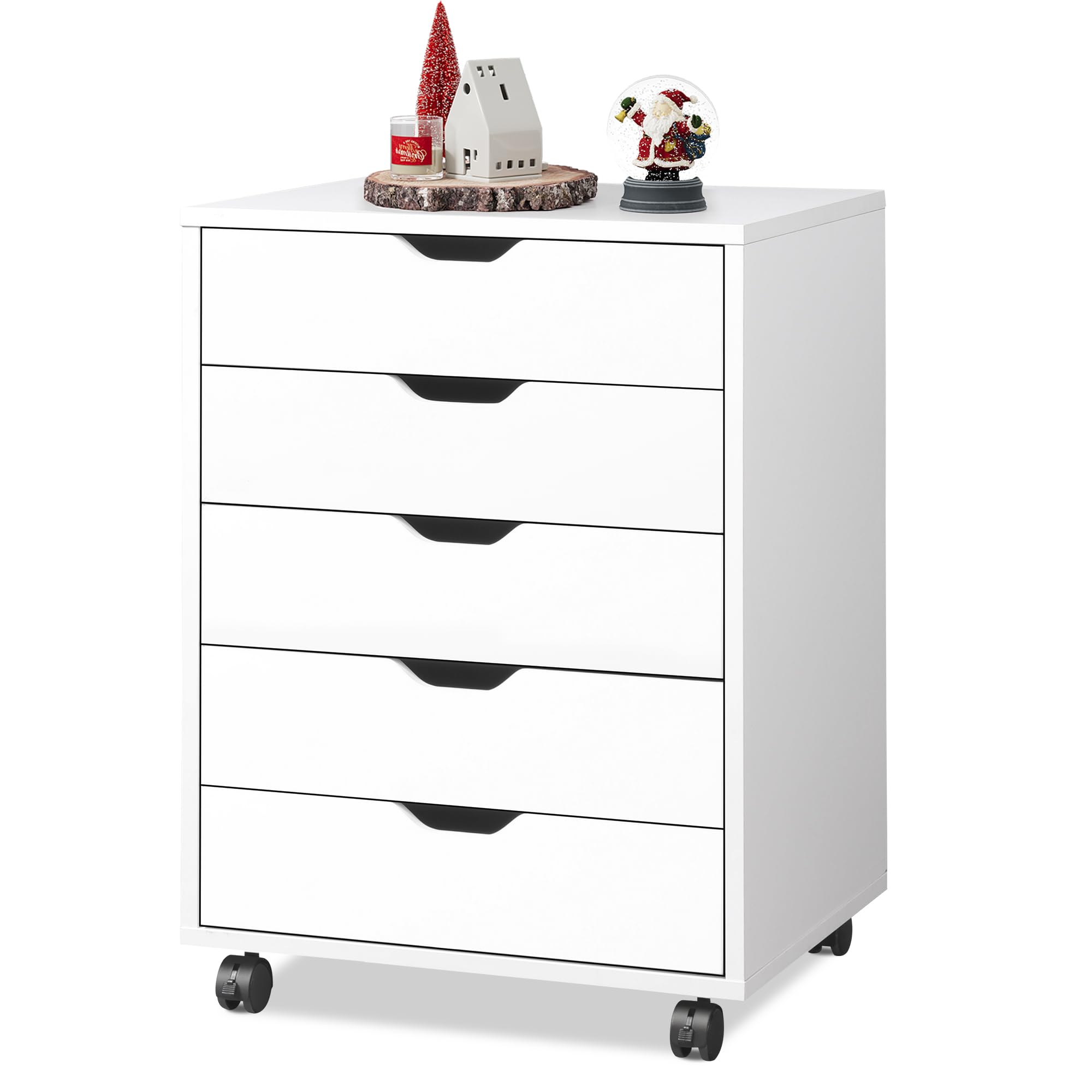 5-Drawer Mobile Under Desk File Cabinet OO41016