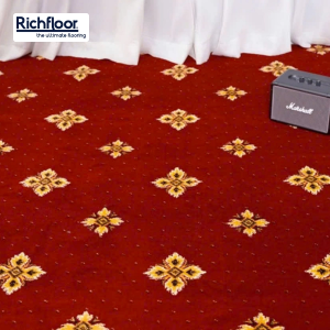 Red-Patterned Floor Carpet